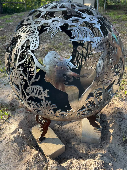 Large Sphere Fire Pit